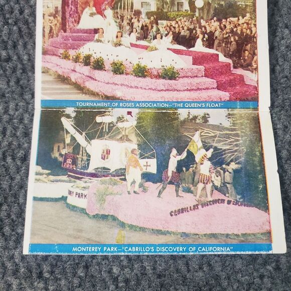 Pasadena CA 1952 Tournament of Roses Parade Street Scene Photos Miss Universe - Picture 4 of 11